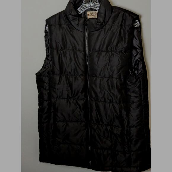 Open Trails vest Black mens large Washable 100%Poly chest 44 - Picture 1 of 9